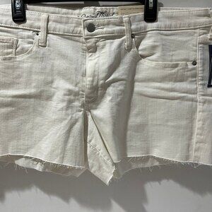 Universal Thread Women’s Mid-Rise Midi Jean Shorts – White, Size 18 (34)